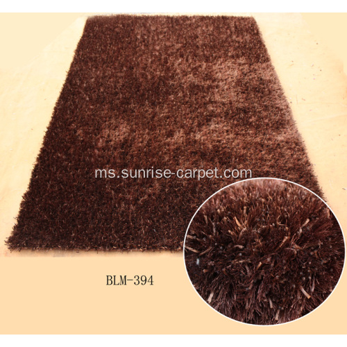 Warna tebal dan Viscose Shaggy Rug warna campuran